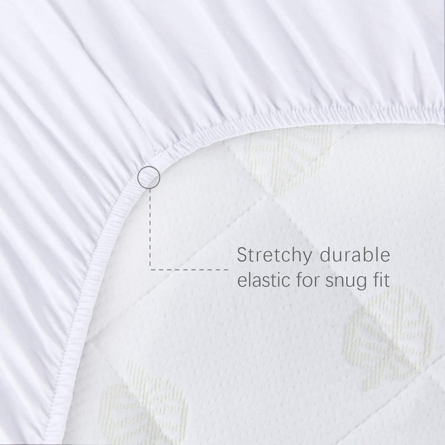 Quilted Bassinet Mattress Pads -  Compatible with Munchkin Brica Fold N' Go Travel Bassinet, 2 Pack, Bamboo - Biloban Online Store