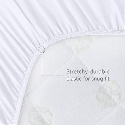 Quilted Bassinet Mattress Pads - Compatible with Graco Sense2Snooze Bassinet, 2 Pack, Bamboo - Biloban Online Store