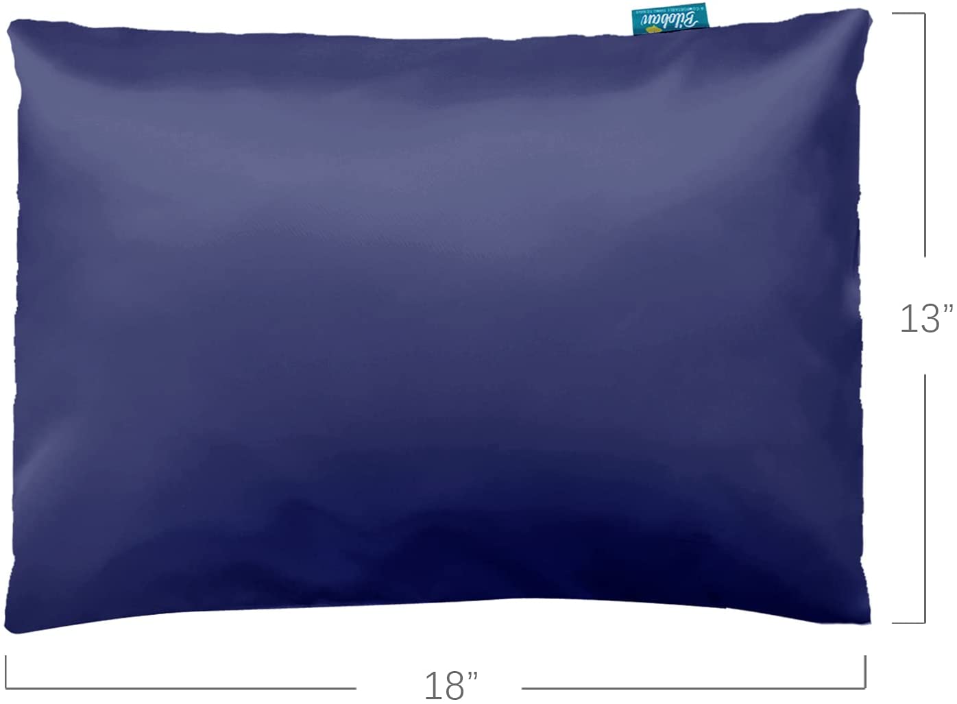 Toddler Pillowcase- 2 pack, Silky Soft Satin, Envelope Style, Navy