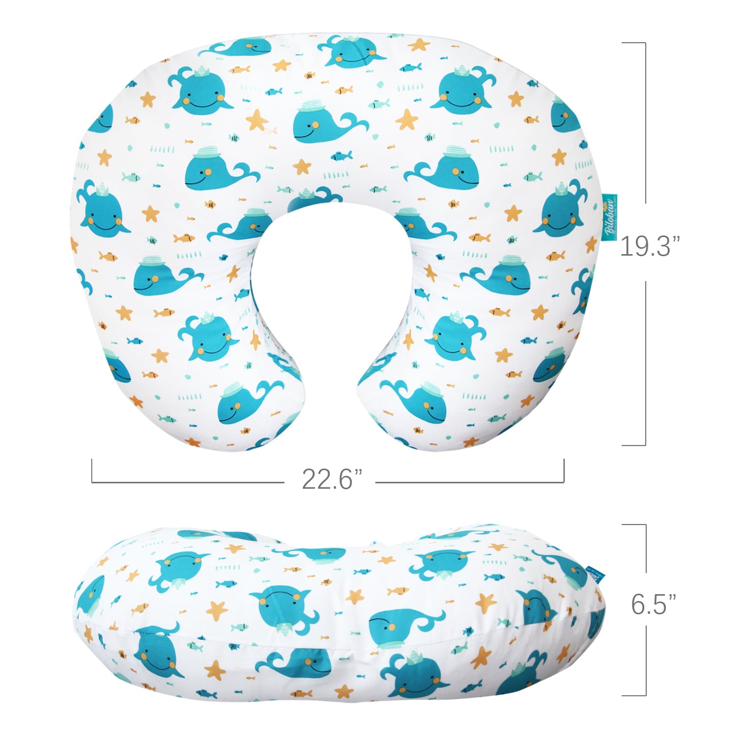 Breastfeeding Pillow Covers (2 Pack) - Ocean Print - Biloban Online Store