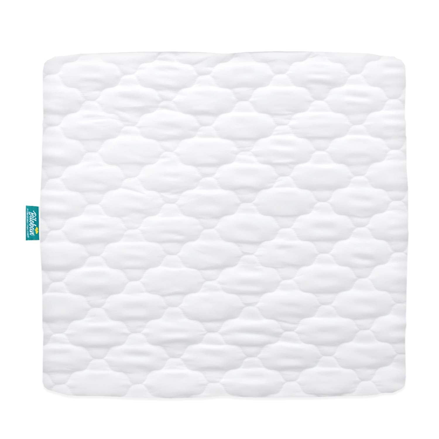 Square Pack N Play Mattress Pad Cover (for Pack 'n Play 36'' x 36''), Waterproof, White - Biloban Online Store