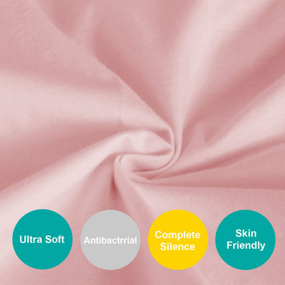 Waterproof Changing Pad Cover - 2 Pack, Ultra-Soft Microfiber, Smooth & Breathable, Pink