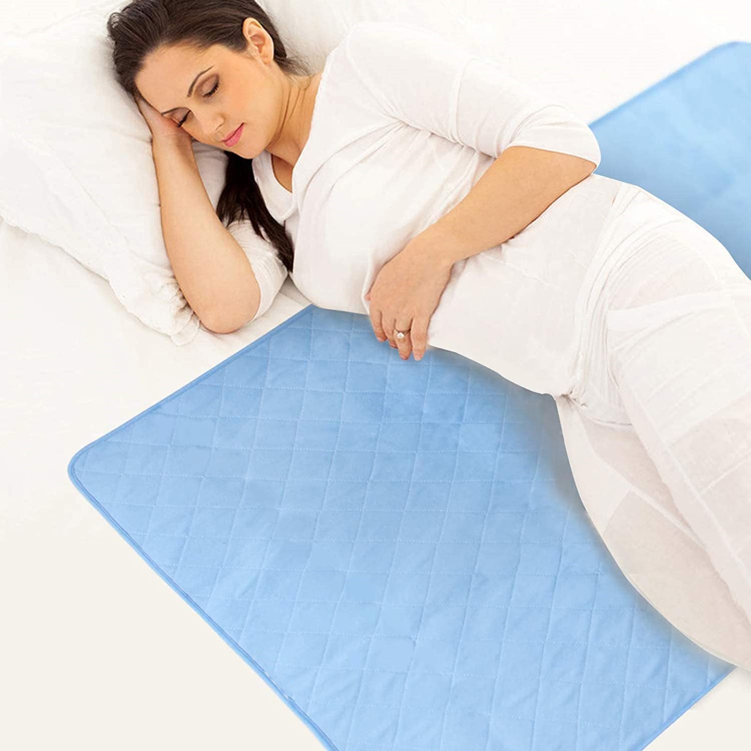 Waterproof Bed Pad/Mat, 52'' x 34'', Blue - Biloban Online Store