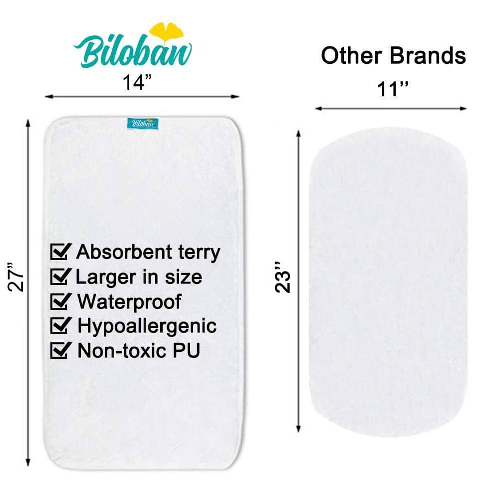 Changing Pad Liners - Cotton Terry, 5 Pack - Biloban Online Store