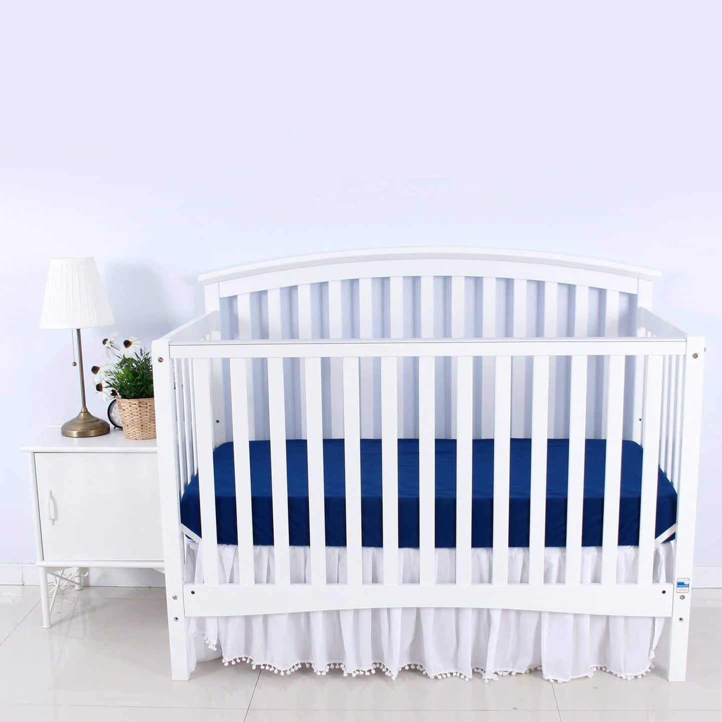 Crib Sheet - 2 Pack, Cotton, Navy ( for Standard Crib 52" x 28" ) - Biloban Online Store