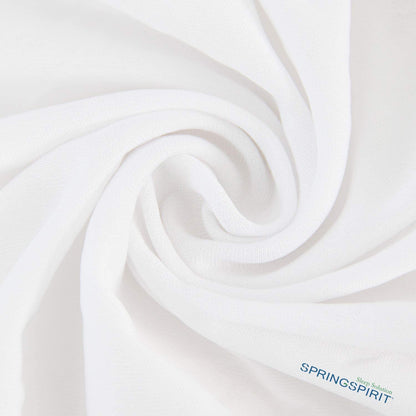 SPRINGSPIRIT Twin Size Box Spring Cover, Alternates for Bed Skirt, Wrinkle & Fading Resistant, Washable, Dustproof, White - Biloban Online Store
