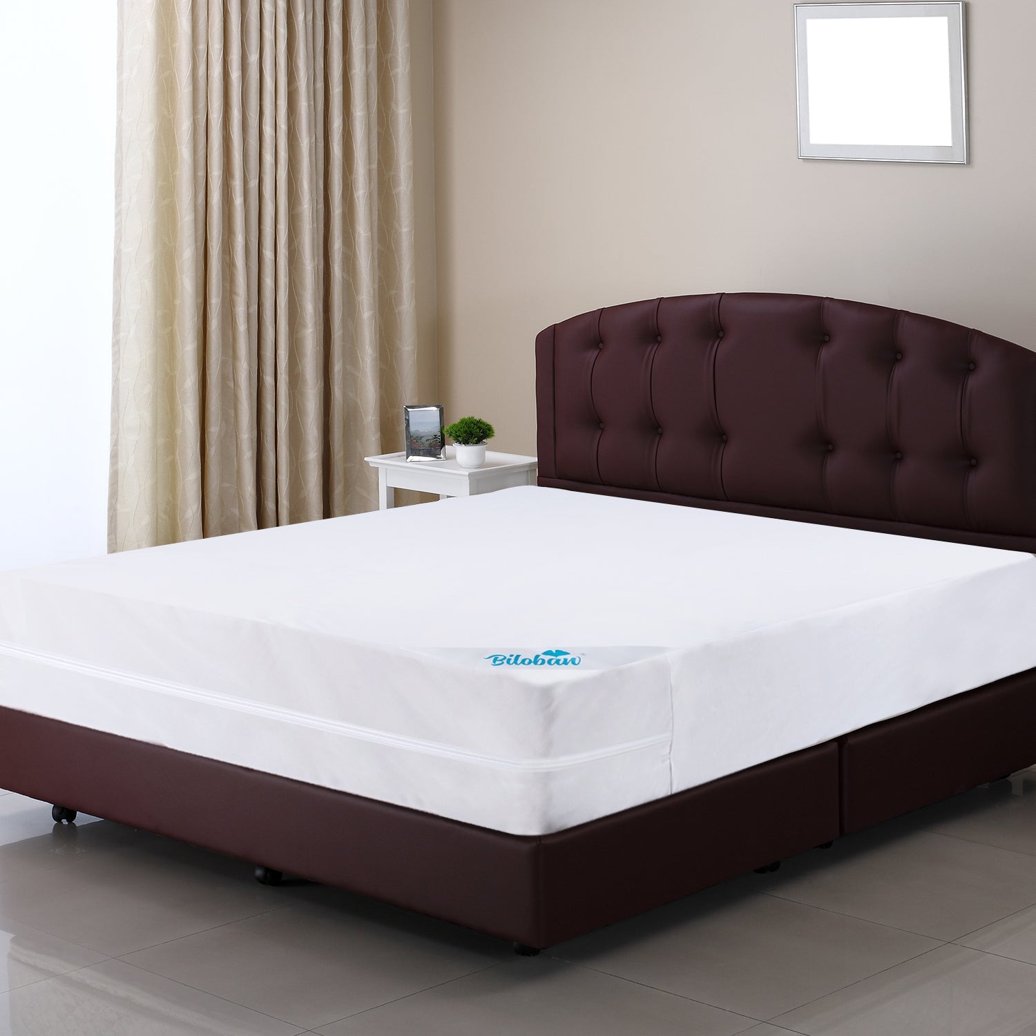 Low Profile Box Spring Encasement , Dustproof and Waterproof 6 Sides Wrapping Zippered Mattress Protector Cover, Fits 4-5 Inches Depth - Biloban Online Store