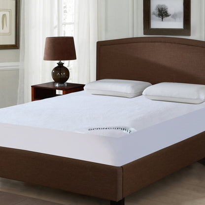 SPRINGSPIRIT Waterproof Mattress Protector Cotton, Ultra Soft and Breathable Cotton Mattress Pad Cover Fitted up to 14'' Depth Pocket - Biloban Online Store
