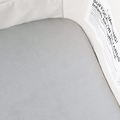 Shop by Size - Bassinet Sheets, 2 Pack, 100% Organic Cotton, Grey