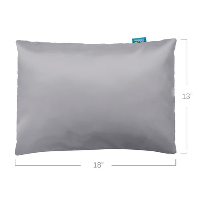 Toddler Pillowcase- 2 pack, Silky Soft Satin, Envelope Style, Grey - Biloban Online Store