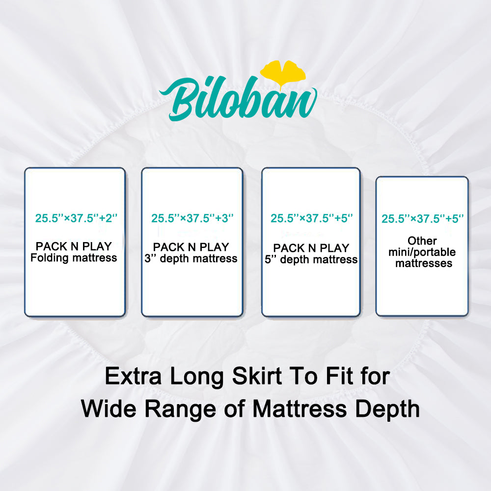Pack N Play Mattress Pad Cover/ Protector Ultra Soft Microfiber, Wat