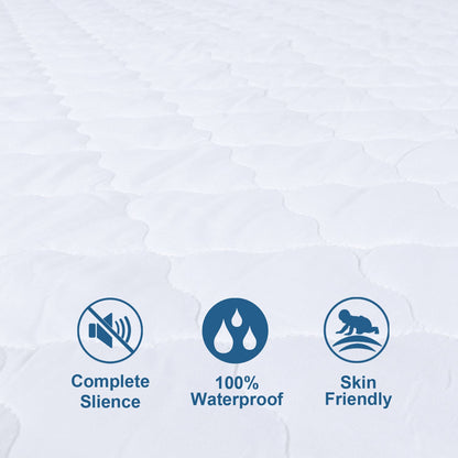 Waterproof Mattress Protector, Ultra Soft Microfiber Quilted， Fitted with Deep Pocket up to 14" Depth - Biloban Online Store