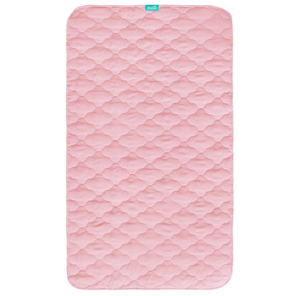 Waterproof Crib Mattress Protector Pad | Bed Pad Mat - 52" x 28", Anti Slip & Durable, Pink - Biloban Online Store
